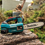 Makita XCU06T 18 Volt 10 Inch 5.0Ah LXT Brushless Top Handle Chain Saw Kit
