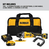 DeWALT DCM849P2 20V MAX XR 7′′ Brushless Cordless Rotary Polisher Kit