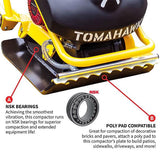 Tomahawk Power TPC90H 5.5 HP GX160 Honda Vibratory Plate Soil Compactor Tamper