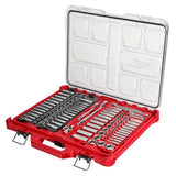 Milwaukee 48-22-9486 1/4′′-3/8” Ratchet Socket Set w/ PACKOUT Case – 106pc