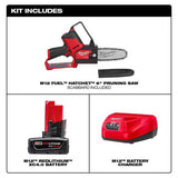 Milwaukee 2527-21 M12 FUEL 12V HATCHET 6′′ Brushless Cordless Pruning Saw Kit