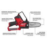 Milwaukee 2527-21 M12 FUEL 12V HATCHET 6′′ Brushless Cordless Pruning Saw Kit