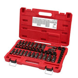 Milwaukee 49-66-7009 SHOCKWAVE 3/8′′ Impact Duty SAE/Metric Socket Set – 43 PC