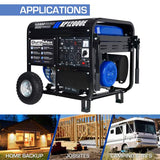 DuroMax XP12000E 12,000-Watt 457cc Portable Electric Start Gas Powered Standby Generator