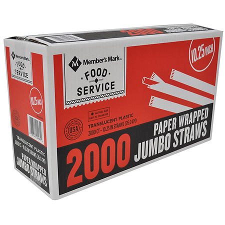 Member’s Mark Wrapped Jumbo Straws (2,000 ct.)