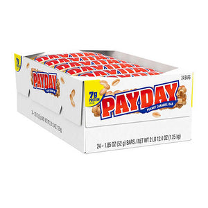 PAYDAY Peanut and Caramel Candy Bars, Bulk Candy (1.85 oz, 24 ct.)