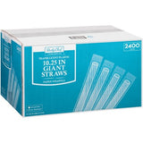 Member’s Mark Translucent Giant Plastic Straws, Wrapped (2400 ct.)