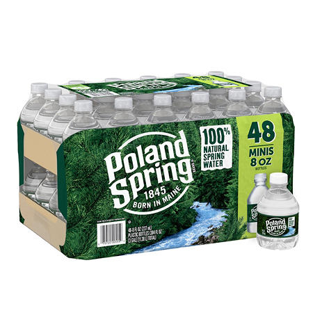 Poland Spring 100% Natural Spring Water (8oz / 48pk)