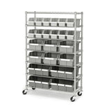 Member’s Mark Commercial Bin Rack w/ Wheels – 22 Bins