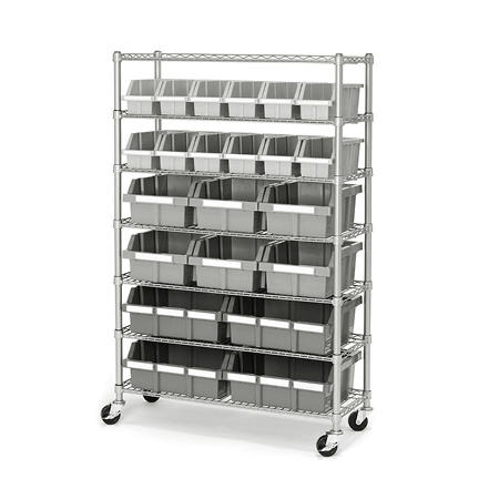 Member’s Mark Commercial Bin Rack w/ Wheels – 22 Bins