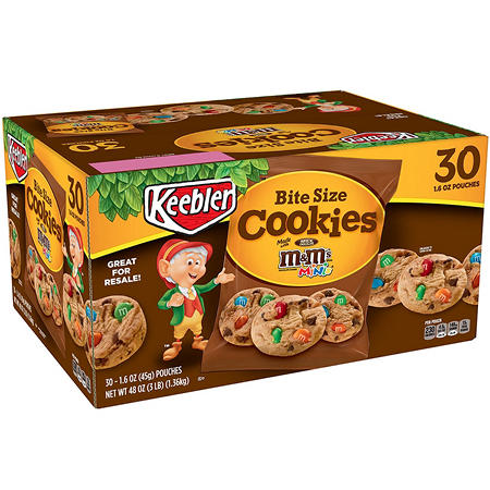 Keebler Bite Size M&M’s Cookies (1.6 oz., 30 ct.)