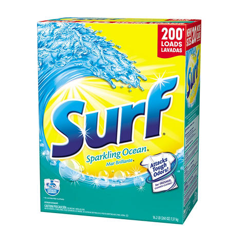 Surf Sparkling Ocean Laundry Detergent Powder (200 loads, 260 oz.)