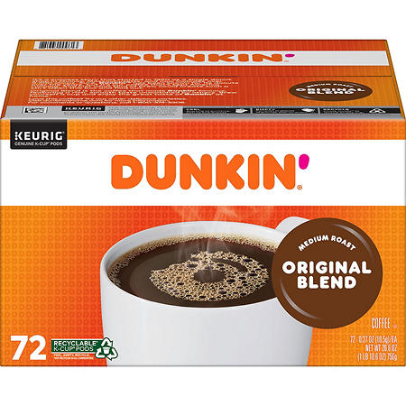 Dunkin’ Donuts Original Blend K-Cups (72 ct.)