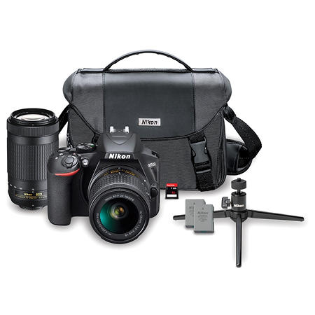 Nikon D3500 24.2MP DX DSLR Kit w/ 18-55mm & 70-300mm NIKKOR AF-P Zoom Lenses