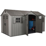 Lifetime 15′ x 8′ Rough Cut Dual-Entry Outdoor Storage Shed