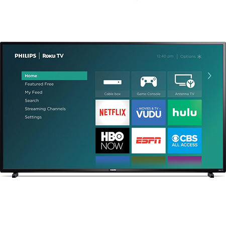 Philips 55′′ Class 4K UHD Roku Smart TV w/ HDR – 55PFL4864/F7