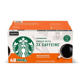 Starbucks Coffee 2X Caffeine K-Cups, Medium Roast (48 ct.)