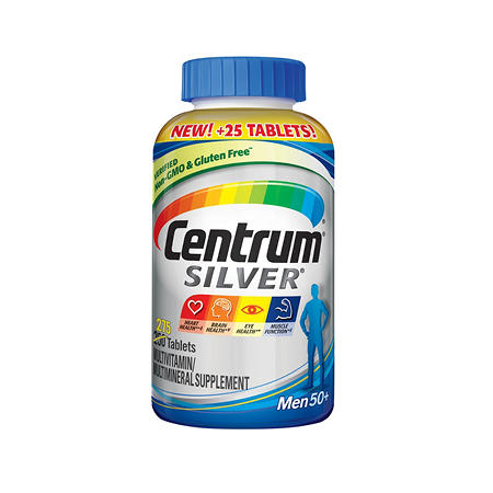 Centrum Silver Men Multivitamin Tablet, Age 50 and Older (275 ct.)