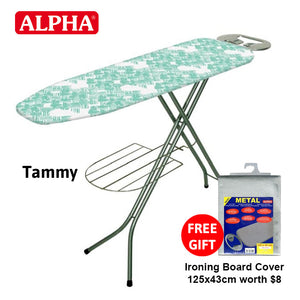 Tammy Ironing Board 120x38 with Laundry Rack + Free Gift!