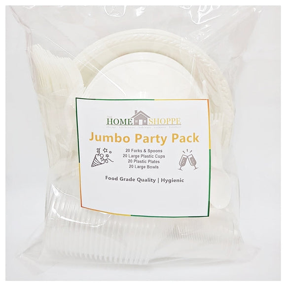 Jumbo Party Pack (Disposable Plastic Cutlery set)