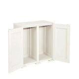 Simplex Low Cabinet - 2 High Compartments Cream