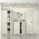 Simplex Low Cabinet - 3 Compartments Cream