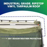 YardStash 3 Sheds & Outdoor Storage – Heavy Duty, Portable, Space Saving Bike Shed Tent – All Weather Tarpaulin Protects from Rain, Wind & Snow w/ Bonus Carry Bag – Camping Accessories