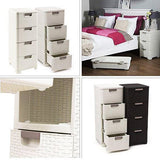 Rattan Style 4 Drawer