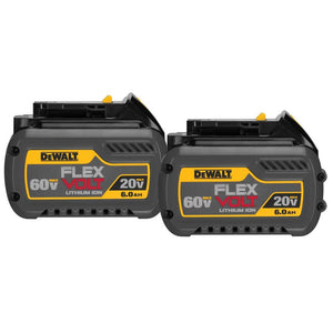 DEWALT FLEXVOLT 20-Volt/60-Volt MAX Lithium-Ion 6.0 Ah Battery Pack (2-Pack)