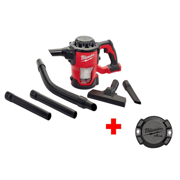 Milwaukee M18 18-Volt Cordless Lithium-Ion Compact Vacuum with Free ONE-KEY Tick Tool and Equipment Tracker