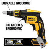 DEWALT 20-Volt MAX XR Cordless Brushless Drywall Screw Gun with (1) 20-Volt 5.0Ah Battery & Charger