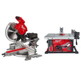 Milwaukee M18 FUEL 18-Volt Lithium-Ion Brushless 12 in. Cordless Dual Bevel Sliding Compound Miter Saw with 8-1/4 in. Table Saw