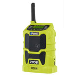 RYOBI 18-Volt ONE+ Cordless Compact Radio with Lithium-Ion 2.0 Ah Battery and Dual Chemistry IntelliPort Charger Kit
