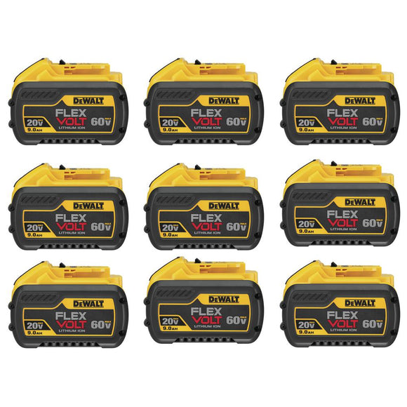 DEWALT FLEXVOLT 20-Volt/60-Volt MAX Lithium-Ion 9.0Ah Battery Pack (9-Pack)