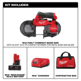 Milwaukee M12 FUEL 12-Volt Lithium-Ion Cordless Sub-Compact Band Saw XC Kit with One 4.0 Ah Battery, Charger and Hard Case