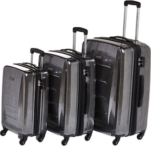 Samsonite Winfield 2 Hardside Luggage with Spinner Wheels, Charcoal, 3-Piece Set (20/24/28)