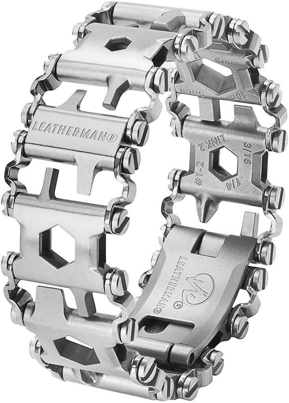 LEATHERMAN, Tread Bracelet, The Original Travel Friendly Wearable Multitool, Built in the USA, Stainless Steel