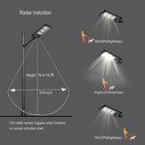 LOVUS 6000LM Solar Street Light, LED Solar Power Street Light with Motion Sensor and Light Control Super Bright, ST60-039