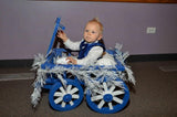 Small Flower Girl Pumpkin Wagon – Gloss White