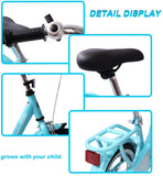 Kid's Bike Steel Frame Children Bicycle 14-16 Inch with Training Wheel
