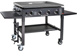 Blackstone 1554 Station-4-burner-Propane Fueled-Restaurant Grade-Professional 36 inch Outdoor Flat Top Gas Griddle Station-4-bur, 36′ – 4 Burner, Grill