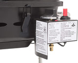 RV Or Trailer Mounted BBQ – Motorhome Gas Grill – 214 Sq Inch Cooking Surface – Adjustable Flame Controller, Black