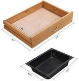 Potting Bench Outdoor Garden Work Bench Station Planting Solid Wood Construction w/Sink Drawer Rack Shelves Natural