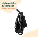 The Twin+ Luxe ( XL2) – Best Double Stroller – Everyday Twin Stroller with Umbrella – UPF 50+ – Tandem Capable