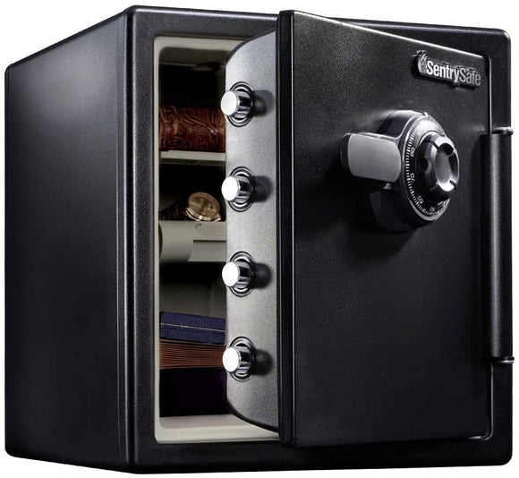 SFW123CU Fireproof Safe and Waterproof Safe with Dial Combination 1.23 Cubic Feet