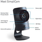 Home Security Camera – Free 24/7 Surveillance – SimpliSafe SimpliCam WiFi Security Camera with HD Video with Microphone (2-Pack)