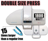 Extra Large Digital Ironing Steam Press with Stand, Including Extra Cover! 1800 Watts! 38 Powerful Jets of Steam, 100lbs of Pressure! (Extra Large with Stand)