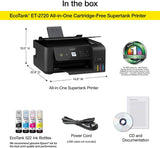 EcoTank ET-2720 Wireless Color All-in-One Supertank Printer with Scanner and Copier – Black