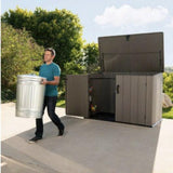 Lifetime Horizontal Rough Cut Storage Shed 75 Cubic Feet
