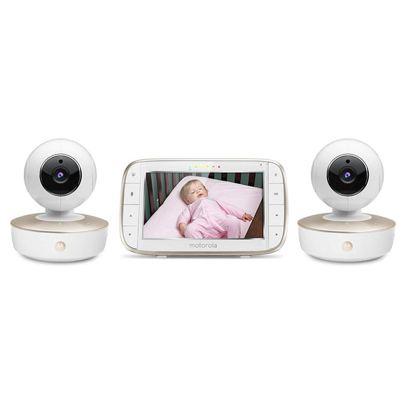 Motorola MBP50-G2 Video Baby Monitor Pan/Tilt/Zoom 5 Color LCD Screen with 2 Cameras
